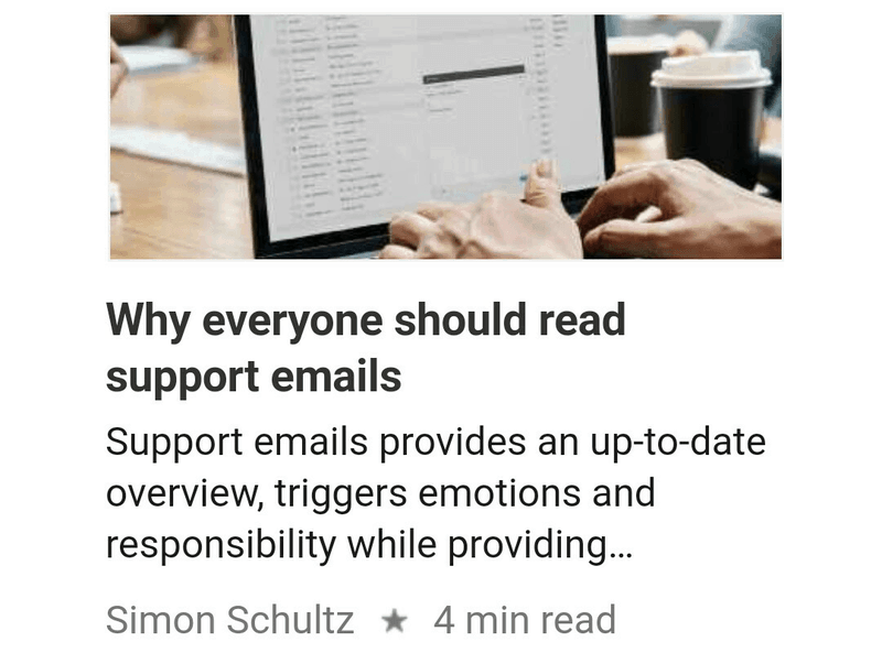 Medium provides short, useful descriptions per article